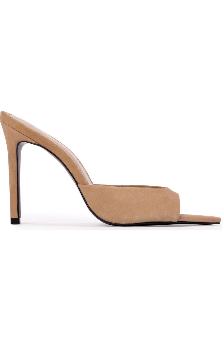 BLACK SUEDE STUDIO Brea Pointed Toe Sandal, Alternate, color, Sand Suede