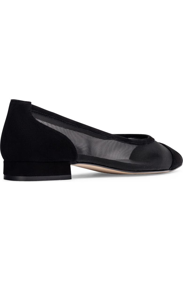 Jon Josef Ray Pointed Toe Flat, Alternate, color, Black Suede Combo