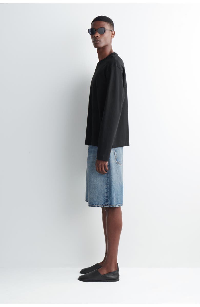 COS Rider Relaxed-fit Denim Shorts, Alternate, color, Blue