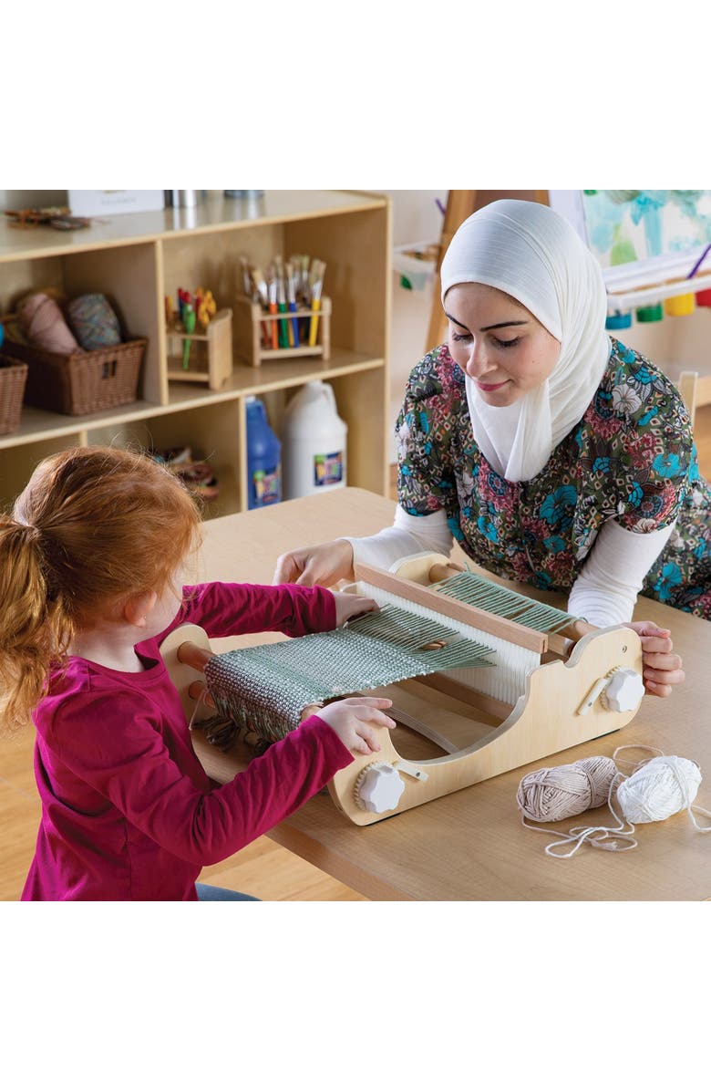 Kaplan Early Learning Company Kids' Weaving Loom, Alternate, color, Beige