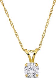 Julianna B. 1/2 CTW Lab-Grown Diamond Solitaire Necklace 14k