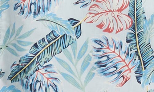 BUFFALO BUFFALO KIDS KIDS' FROND PRINT BUTTON-UP SHIRT, T-SHIRT & SHORTS SET