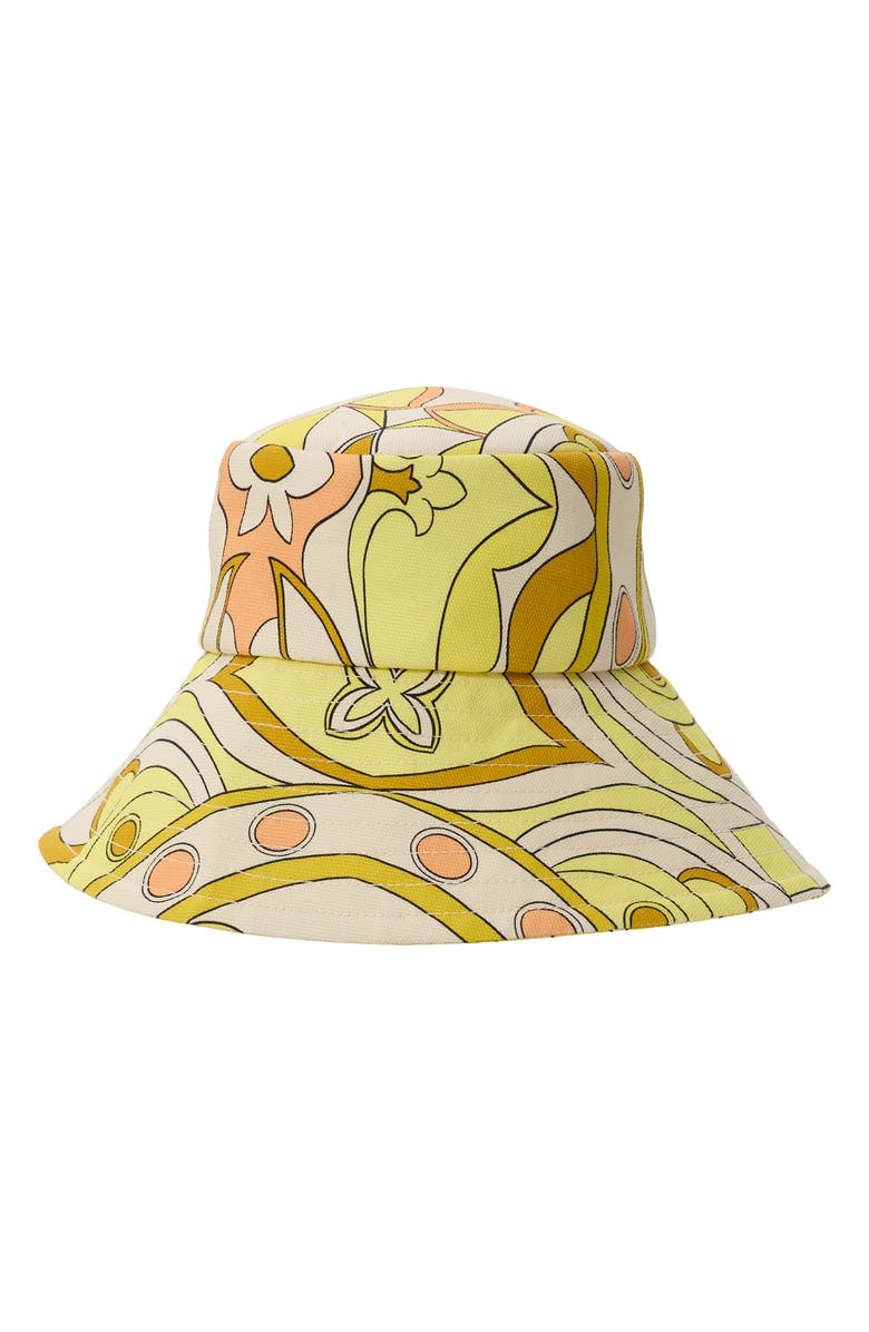 AFRM Snake Print Bucket Hat, Main, color, Geo Scarf