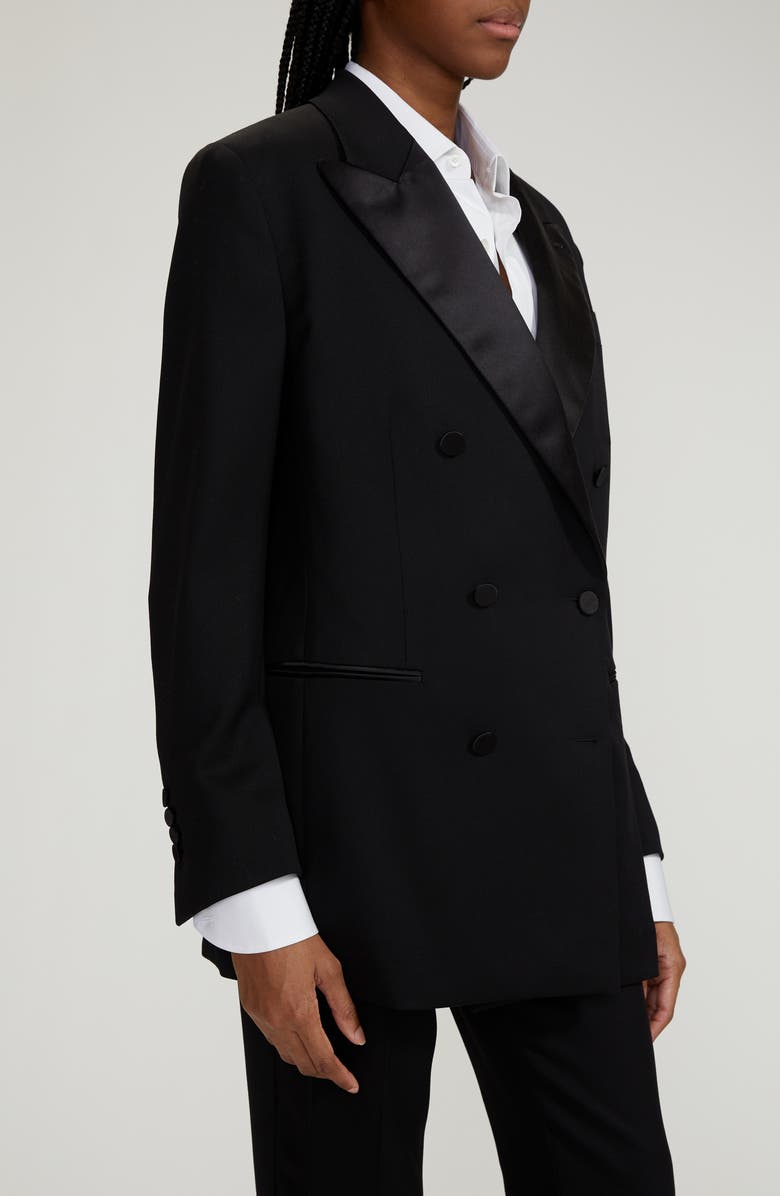 TOM FORD Grain de Poudre Wool Boyfriend Tuxedo Jacket, Alternate, color,