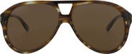 Gucci 59mm Fashion Aviator Sunglasses