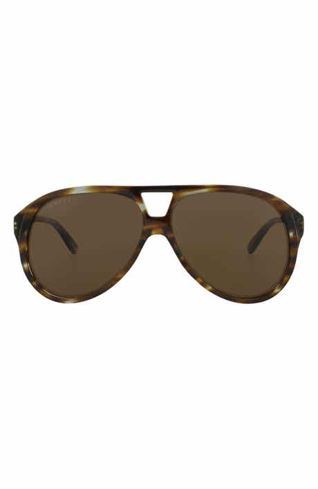 Gucci 59mm Fashion Aviator Sunglasses