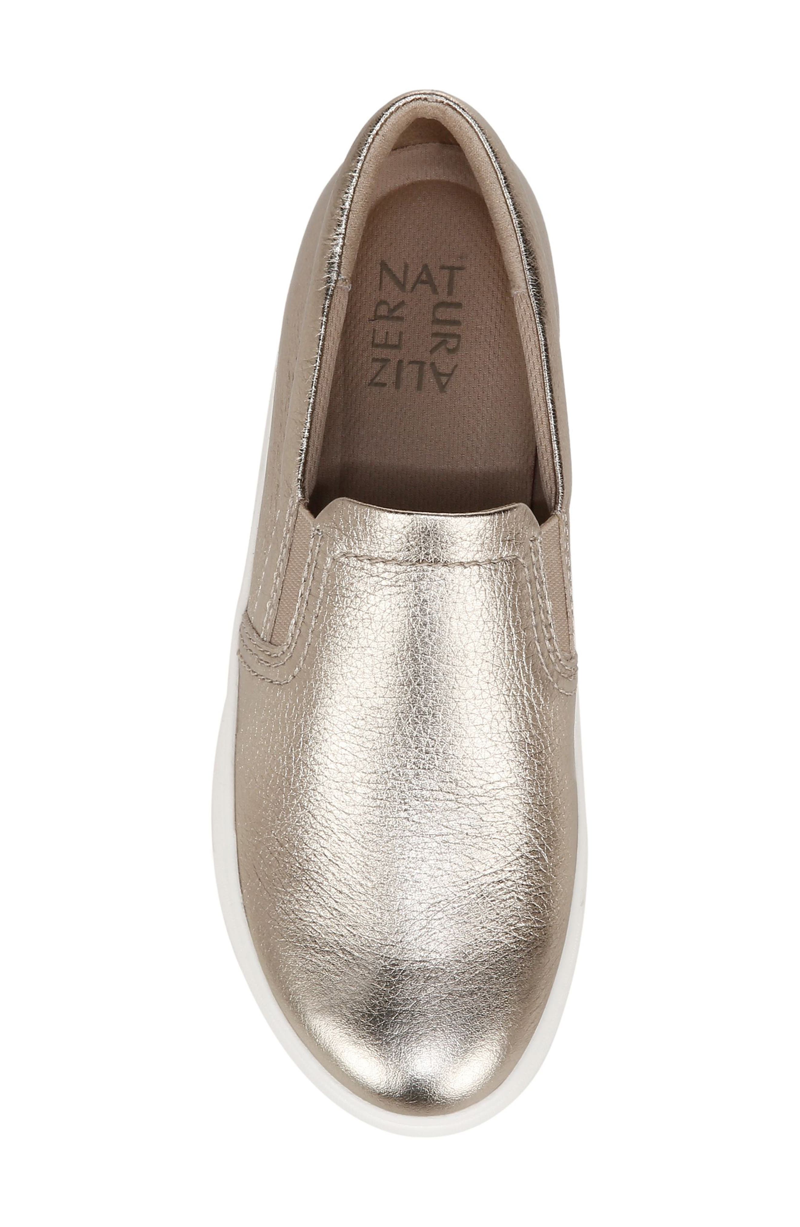 Naturalizer Marianne Slip-On Sneaker, Alternate, color, Warm Silver Leather