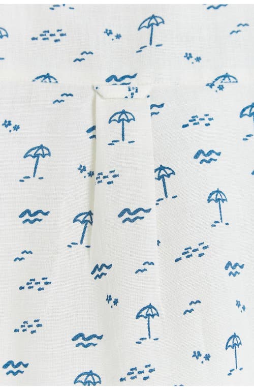 Babycottons Shirt Thomas Palms In White