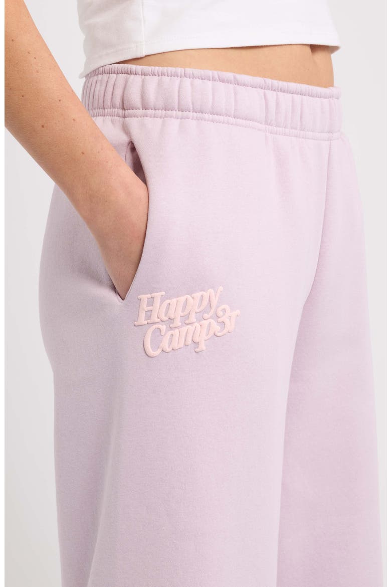 Fleece Wide Leg Sweatpants, Alternate, color, LILAC