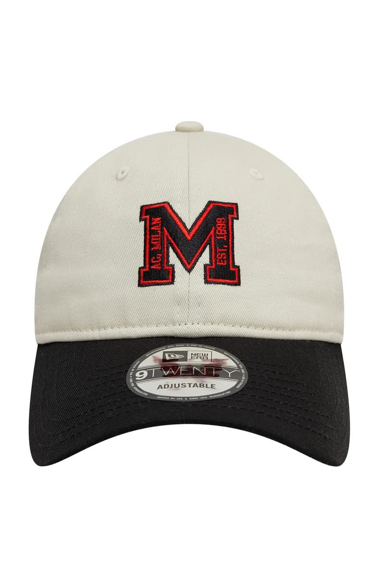 New Era Men's New Era  Tan AC Milan Letter Logo 9TWENTY Adjustable Hat, Alternate, color, Tan
