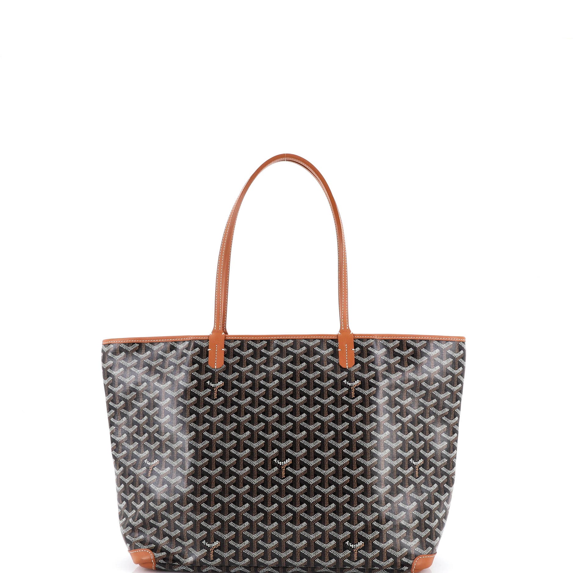 Pre-Owned Goyard Artois Tote Coated Canvas MM, Alternate, color, Brown