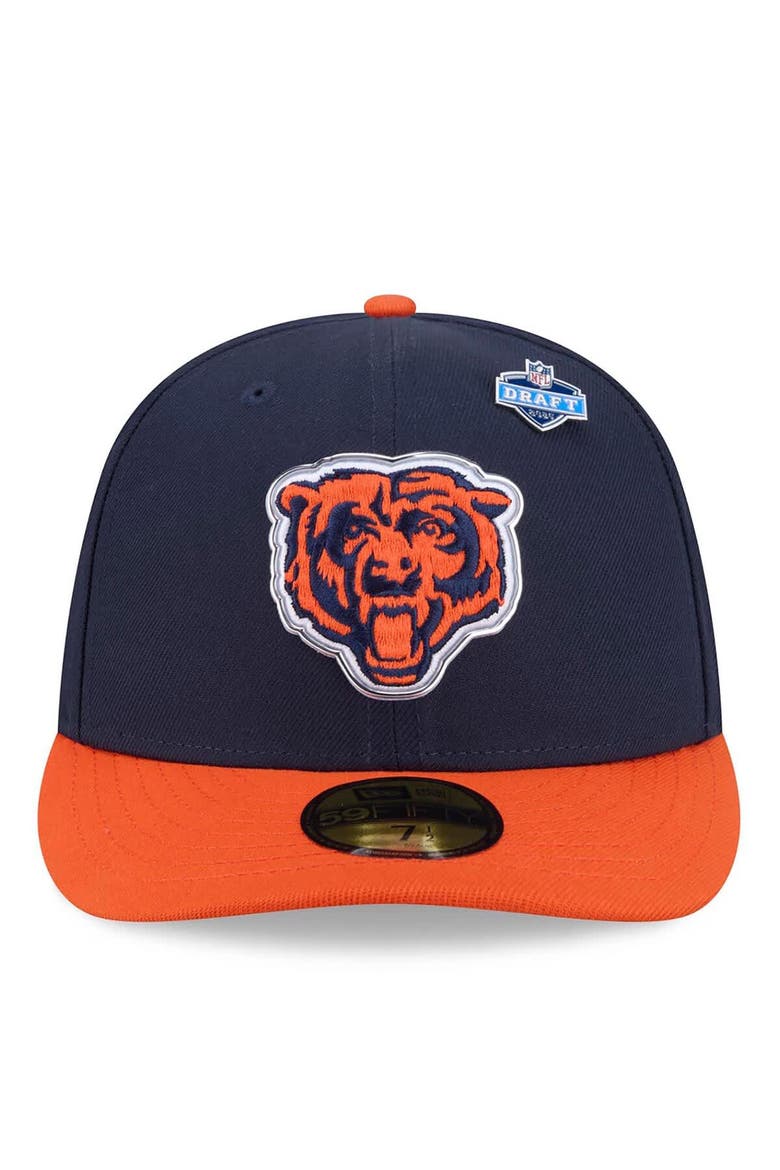 Men's New Era  Navy/Orange Chicago Bears 2026 NFL Draft Pre-Curved 59FIFTY Fitted Hat, Alternate, color, Navy