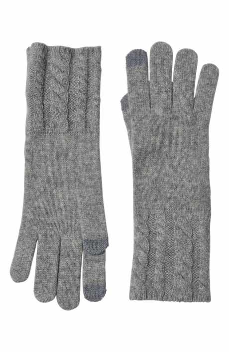 Bruno Magli Cashmere Knit Gloves