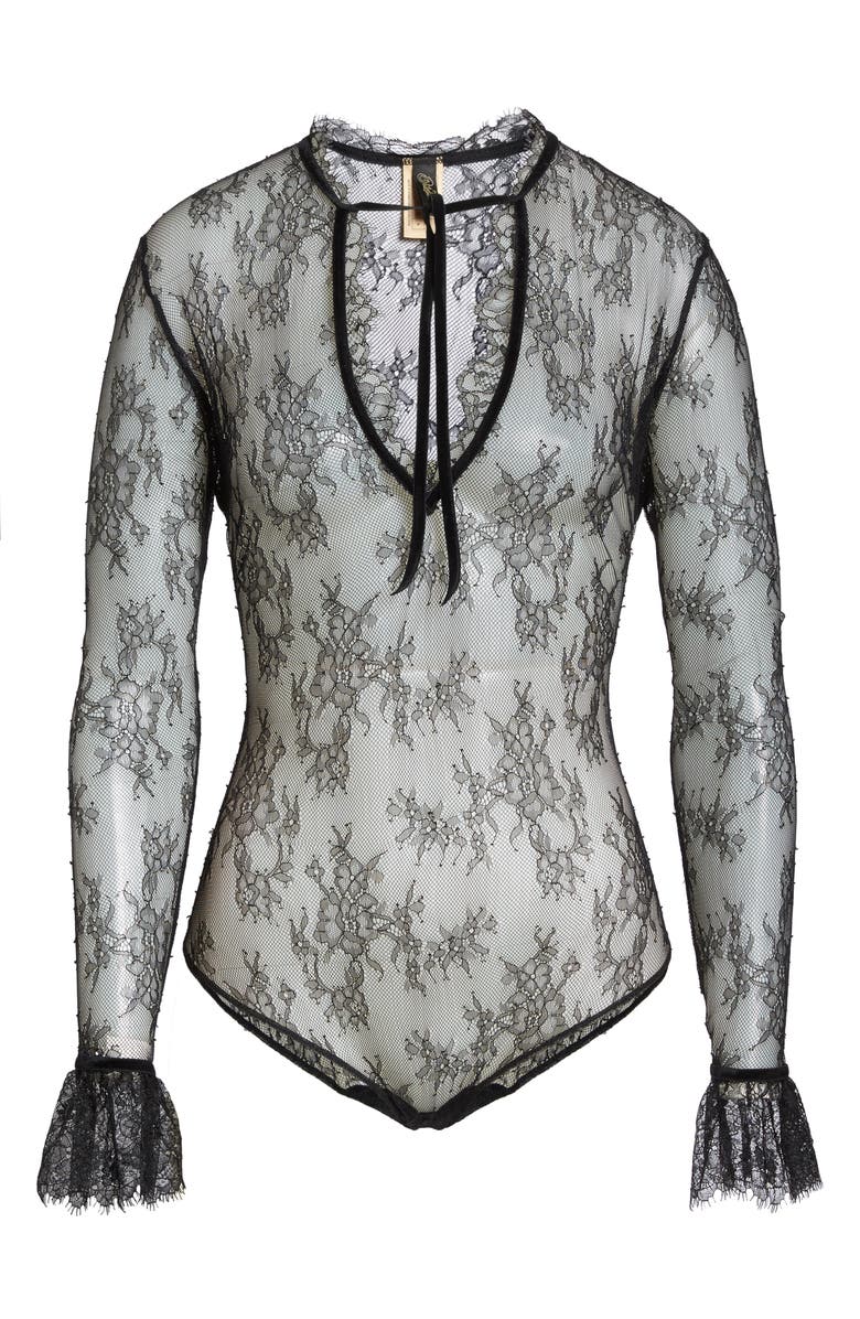 Dita Von Teese Miss West Lace Bodysuit, Alternate, color,
