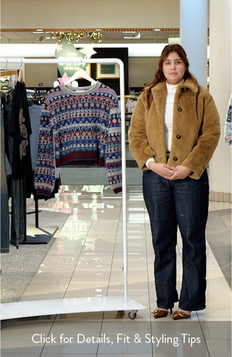 Favorite Things Mixed Print Wool Blend Sweater, sales video thumbnail