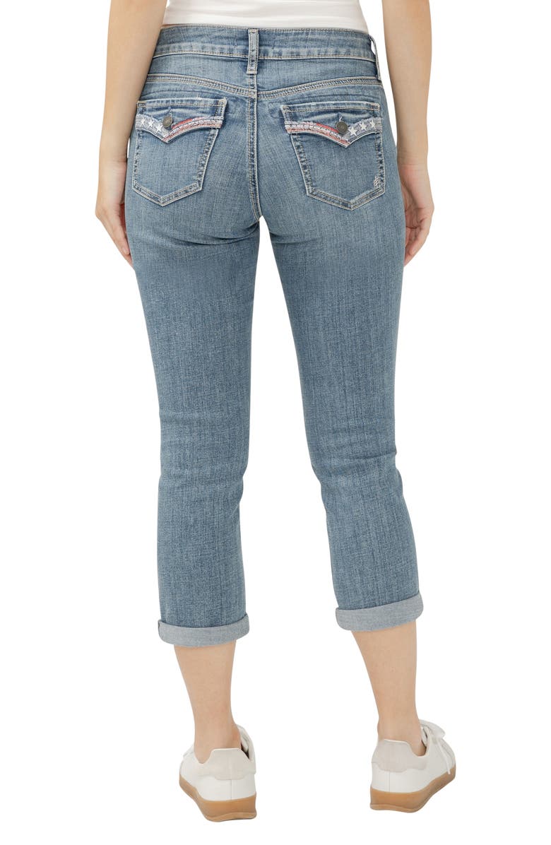 Silver Jeans Co. Elyse Capri Jeans, Alternate, color, Freedom