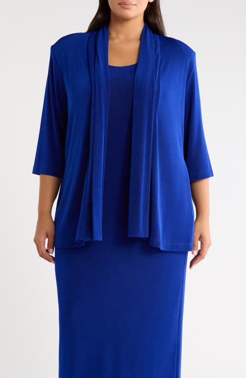 Classic Knit Open Front Jacket