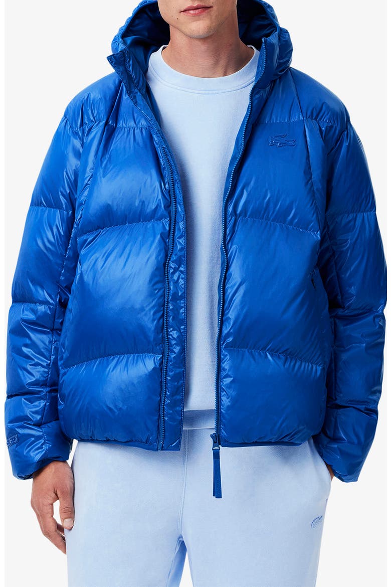 Water Repellent Down Short Puffer Jacket, Main, color, HJM LAZULI