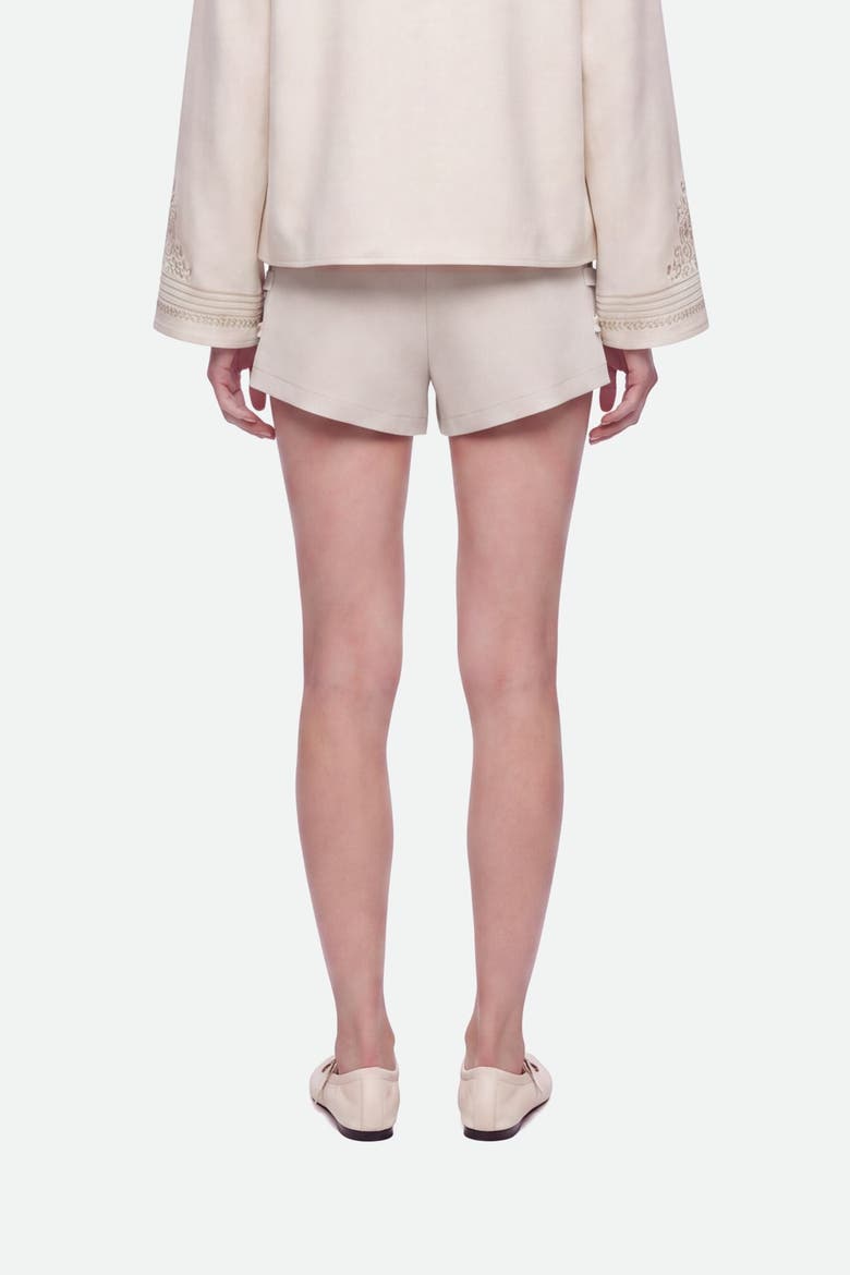Button Accessory Mini Skort, Alternate, color, Ivory