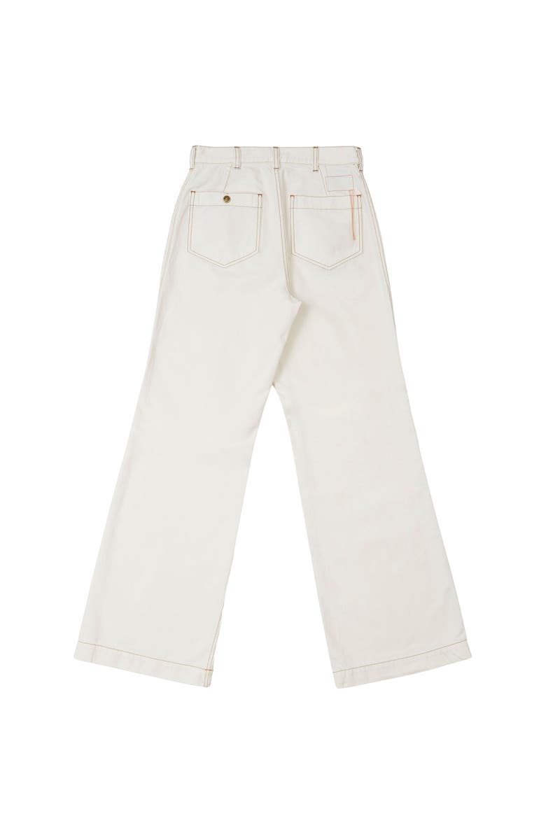 Fortela JoelleT Wide Fit Light Denim Trousers, Alternate, color, Ecru