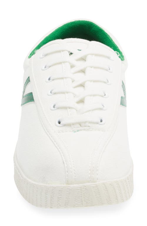 Tretorn Nylite Plus Sneakers In White/green