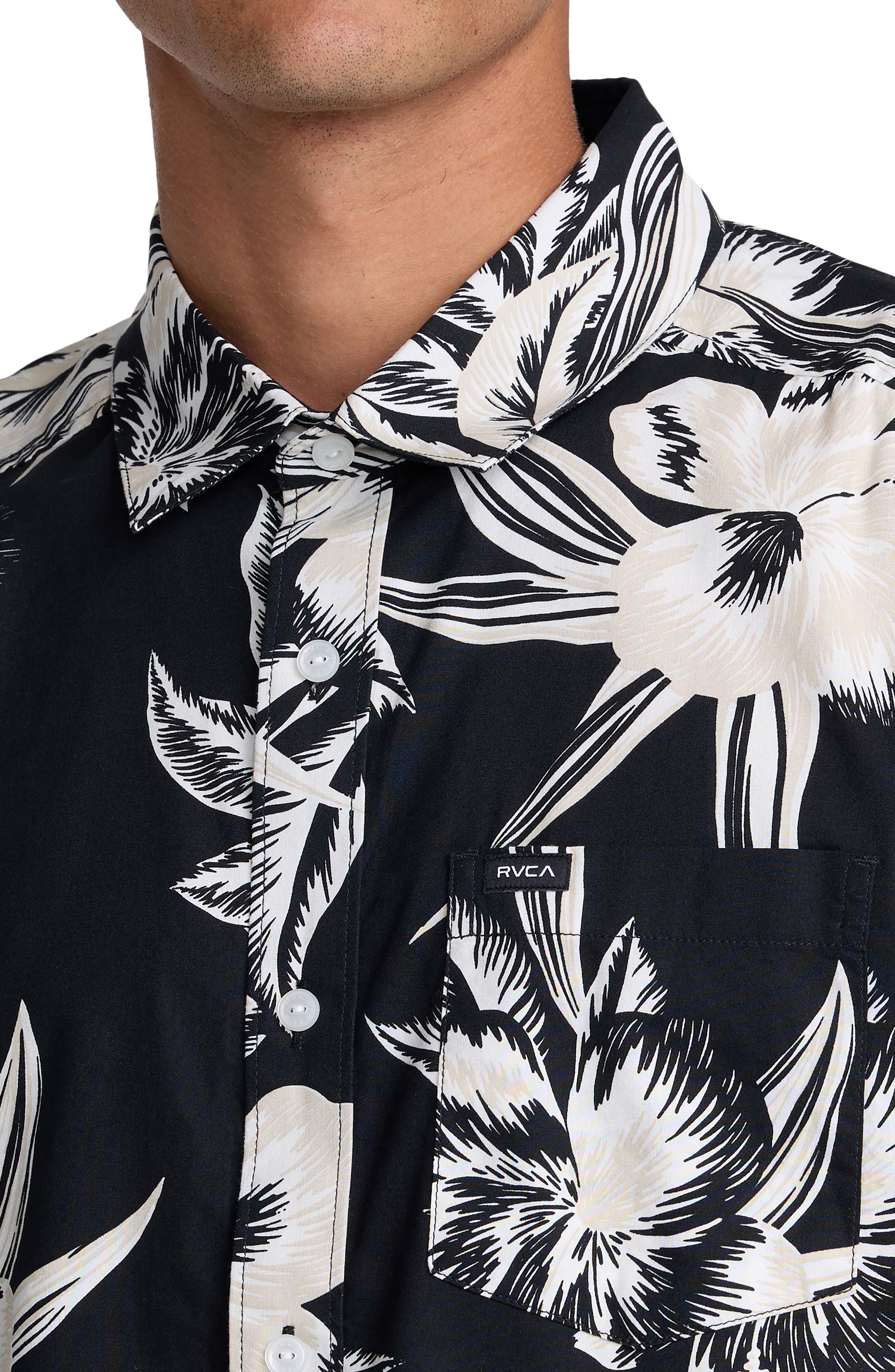 Overspray Floral Short Sleeve Button-Up Shirt - image 2