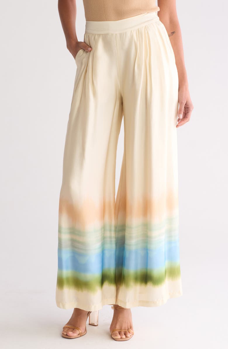 Parker The Jessie Wide Leg Pants, Main, color, Eggnog White
