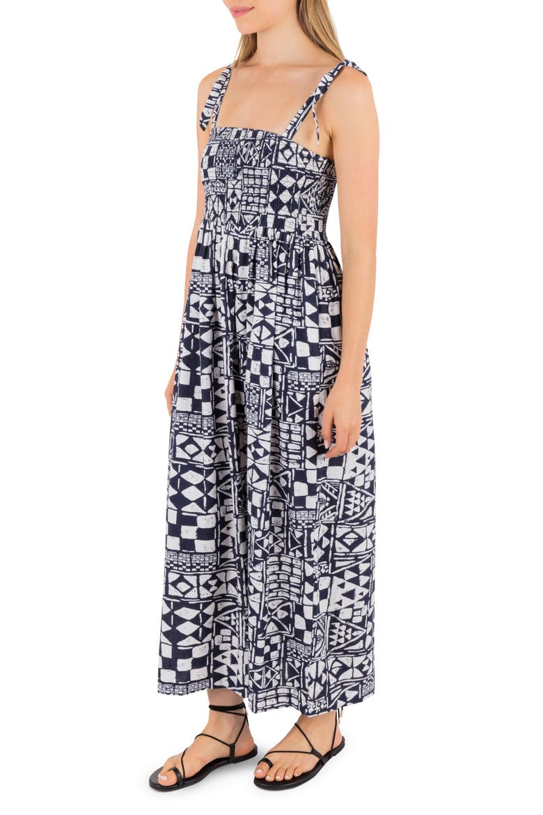 Beach Club Midi Sundress, Alternate, color, ECLIPSE