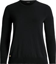 Lauren Ralph Lauren Crewneck Cotton Blend Sweater