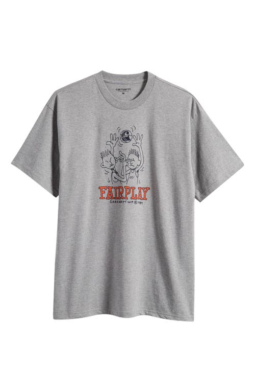 Carhartt Work In Progress Fairplay Short Sleeve Graphic T-shirt In Gray