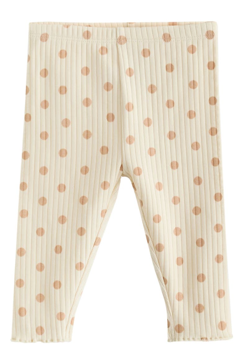Kids' 6-Piece Polka Dot Sweatshirt and Leggings Set, Alternate, color, BROWN