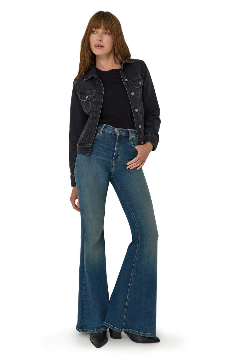 Ever Fit High Waist Flare Leg Jeans, Alternate, color, INDIGO TEA