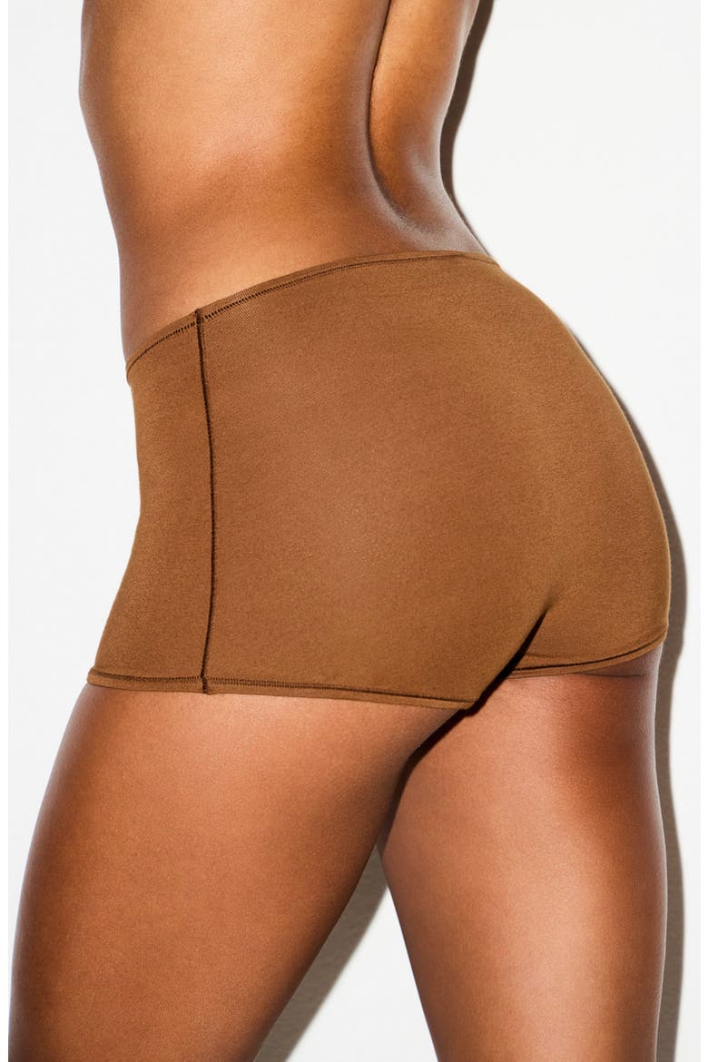 Stretch Cotton Jersey Boyshorts, Alternate, color, CHAI