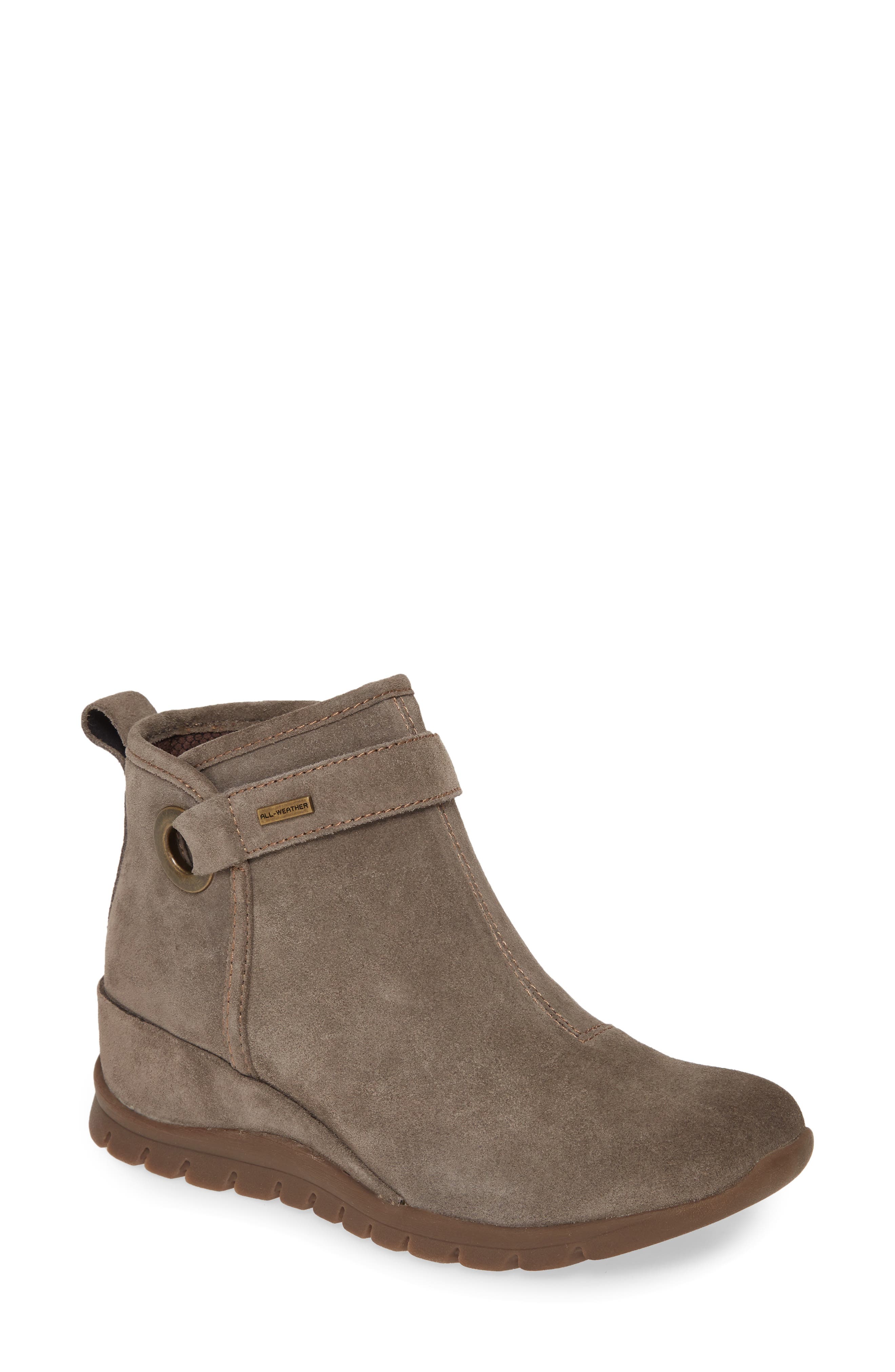 Ocala Waterproof Bootie, Main, color, PIETRA GREY SUEDE