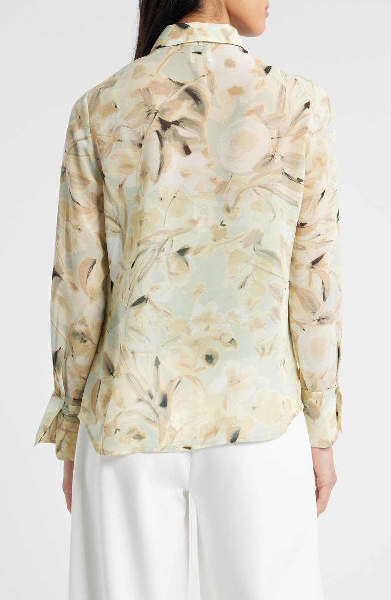 Anne Klein Extended Cuff Button-Up Shirt, Alternate, color, 