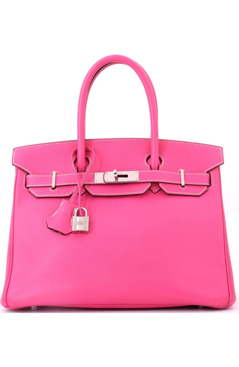 Pre-Owned Hermes Candy Birkin Bag Epsom 30, Main, color, Candy - Rose Tyrien/Rubis