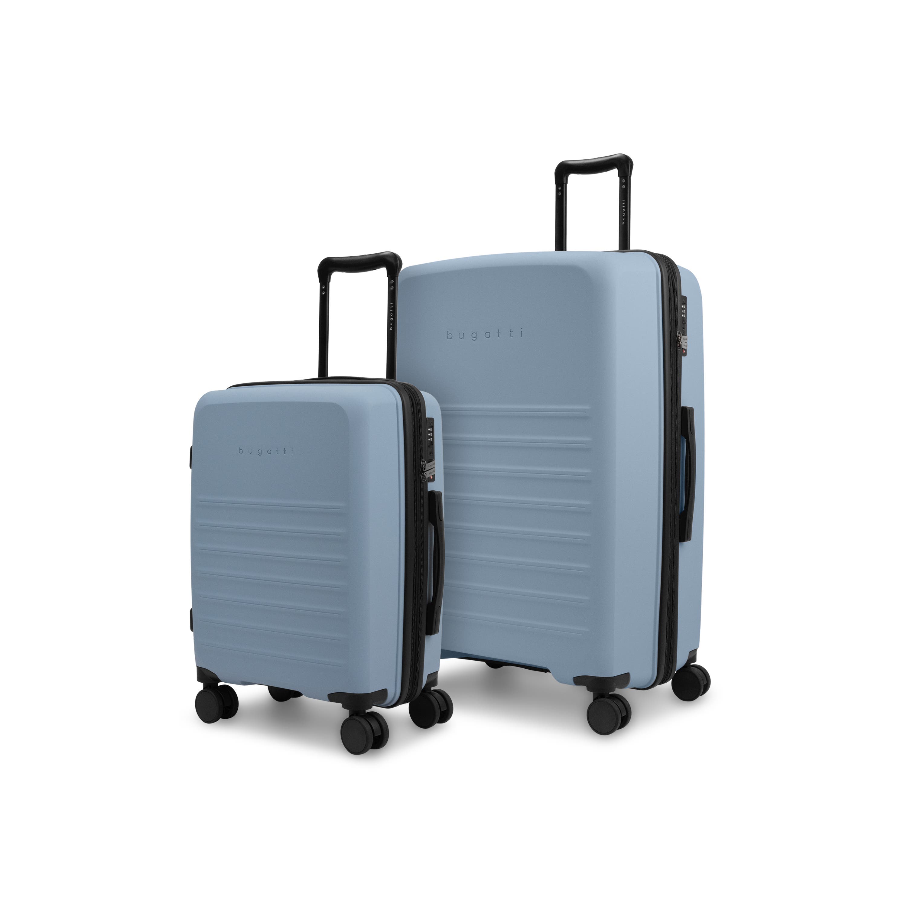bugatti - Seoul 2 Piece Hardside Luggage Set with Expansion - Blue, Main, color, Blue