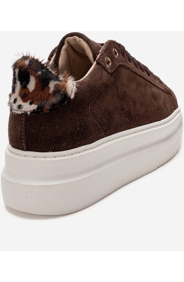 Forever & Always Shoes Nera Leather Casual Sneaker, Alternate, color, Brown Suede