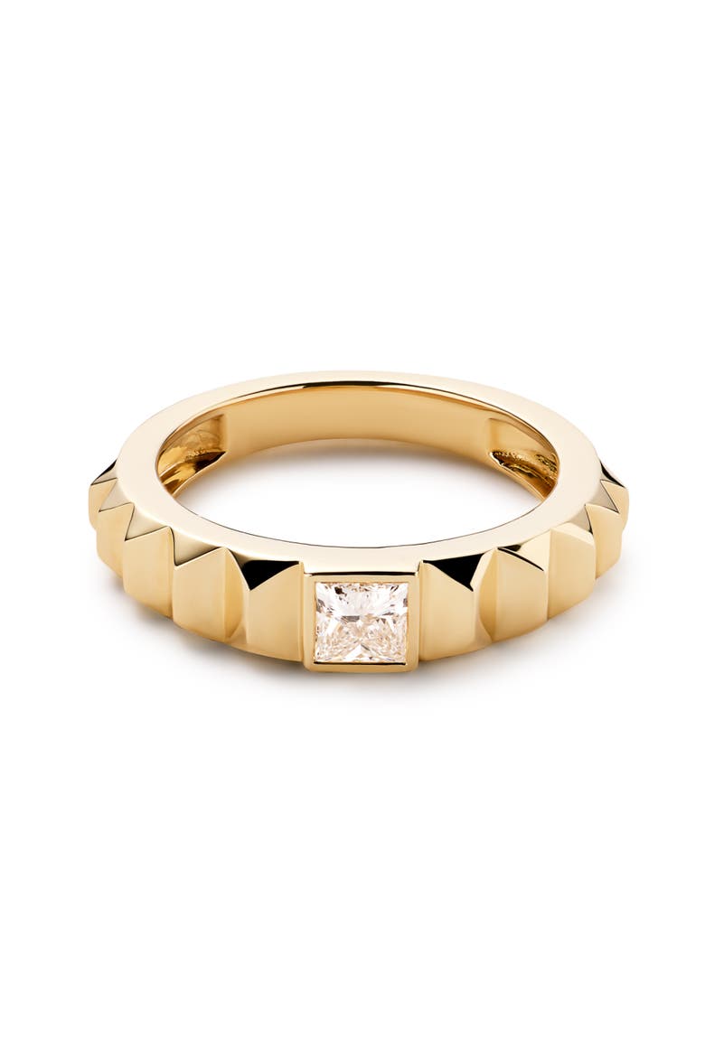 Solid Yellow Gold - Diamond Astrid Ring, Alternate, color, Gold