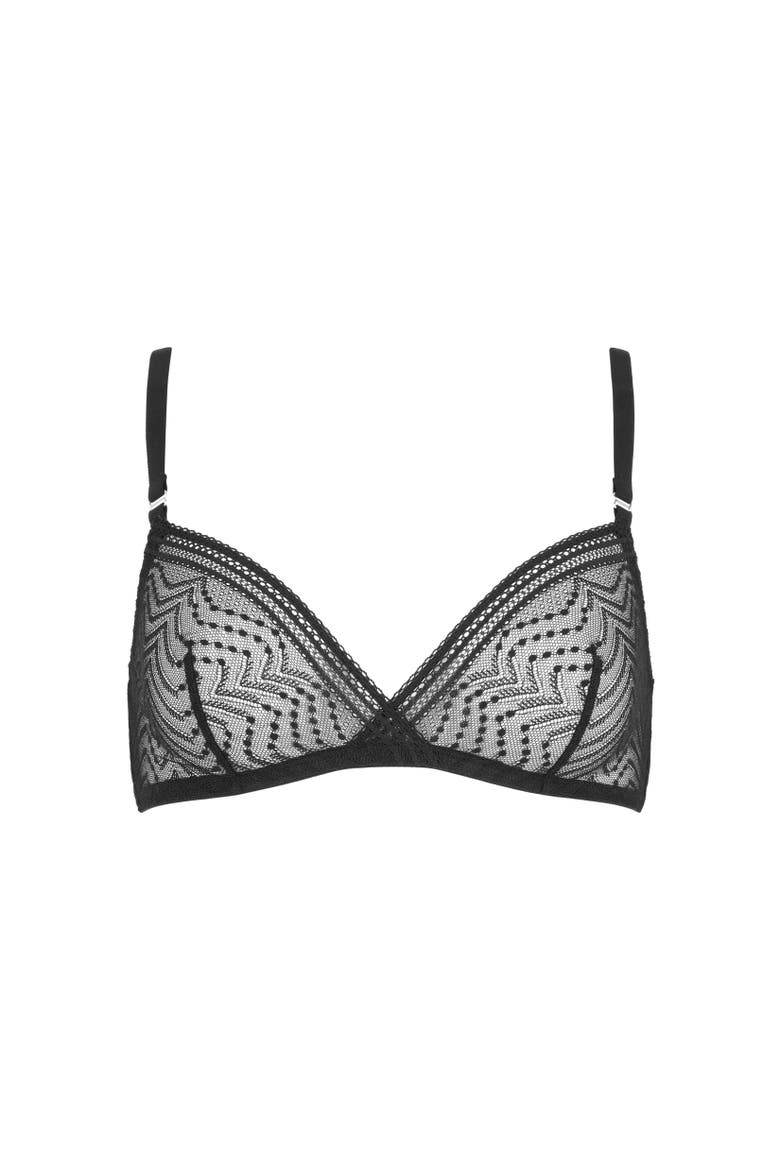 Eclatante Bralette, Main, color, Black