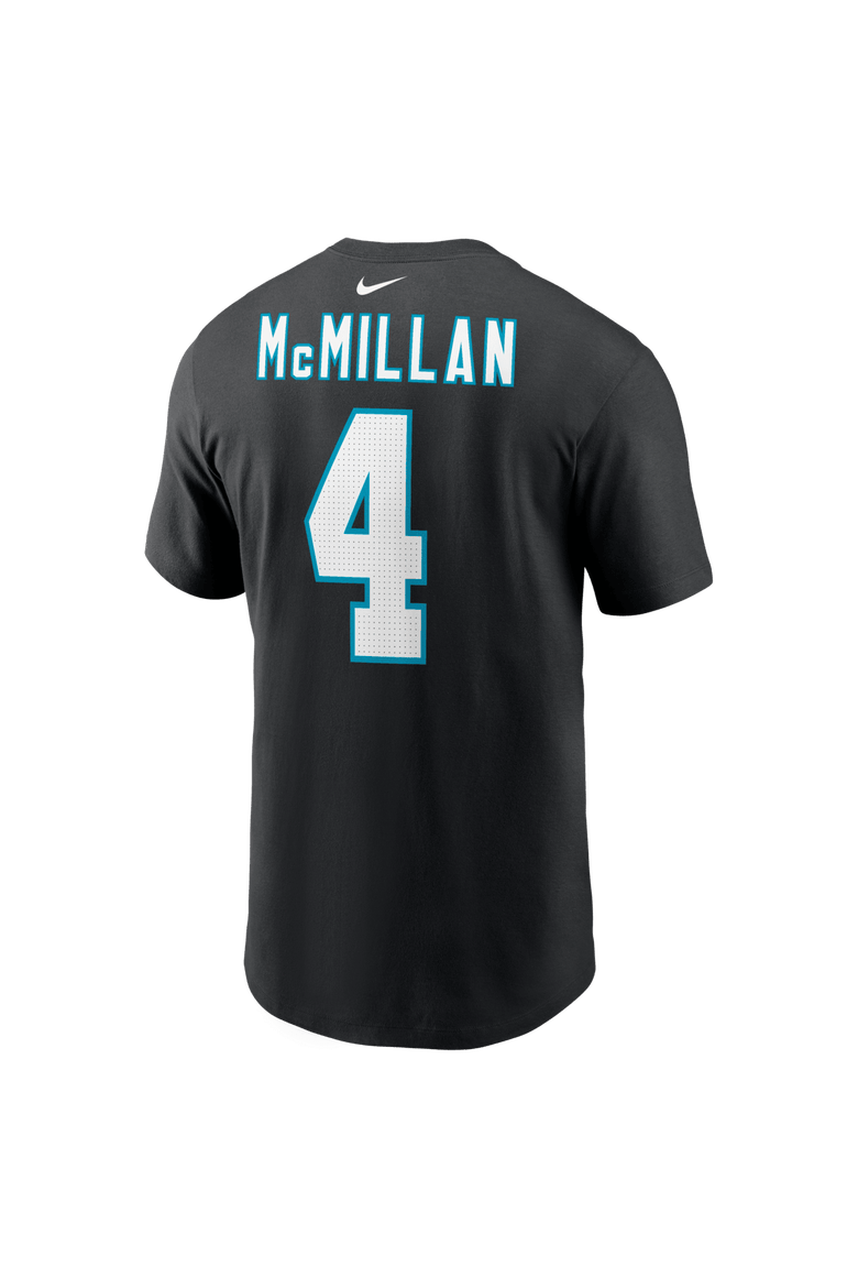 Men's Nike Tetairoa McMillan Black Carolina Panthers Name & Number T-Shirt, Alternate, color, Black