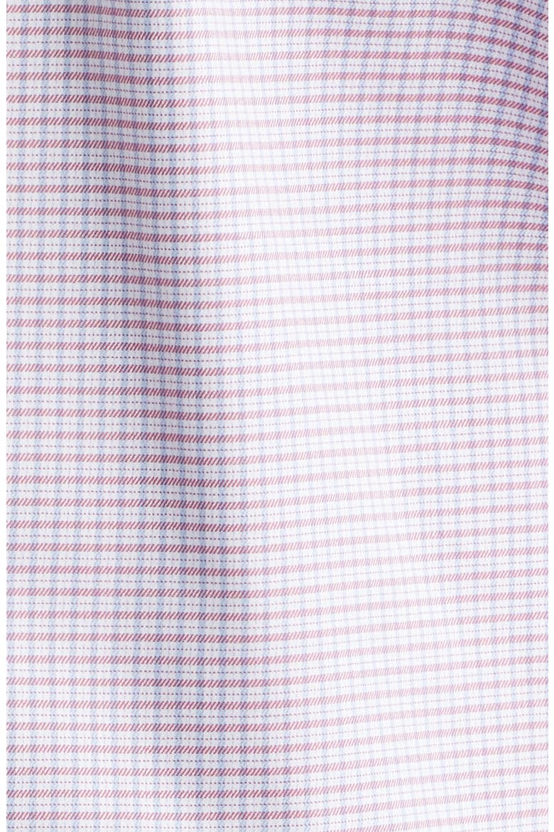 Conway Microcheck Crown Lite Performance Twill Button-Up Shirt, Alternate, color, CHILI RED