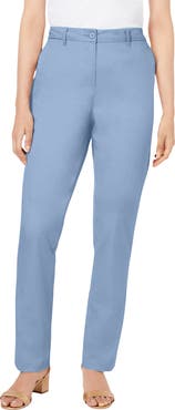 Jessica London Stretch Cotton Chino Straight Leg Pant