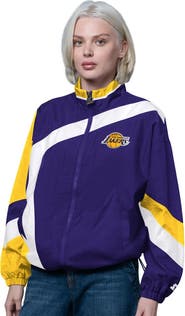 STARTER Women's Starter Purple/Gold Los Angeles Lakers 1st Quarter Full-Zip Jacket