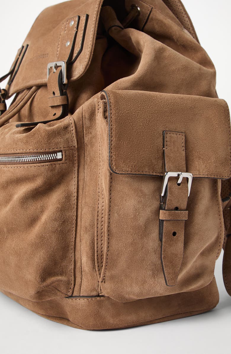 Brunello Cucinelli Suede city backpack, Alternate, color,