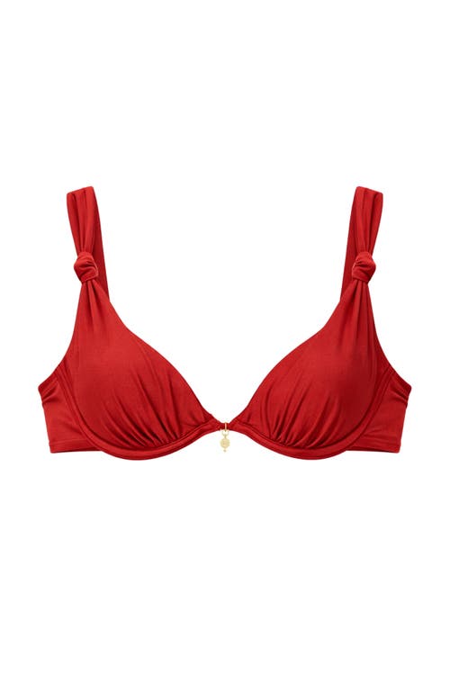 Ivy Swimwear Siena Bikini Top in Red at Nordstrom, Size Small