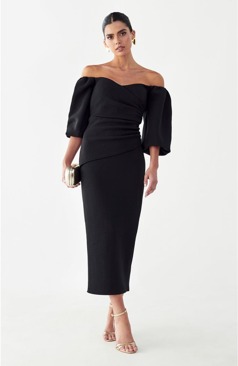 BWLDR Jessamy Dress, Main, color, Black