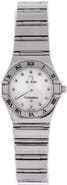 Pre-Owned Omega Constellation My Choice Quartz Watch Stainless Steel and Mother of Pearl 22