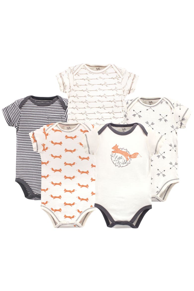 Organic Cotton Infant One-Pieces, Main, color, Fox