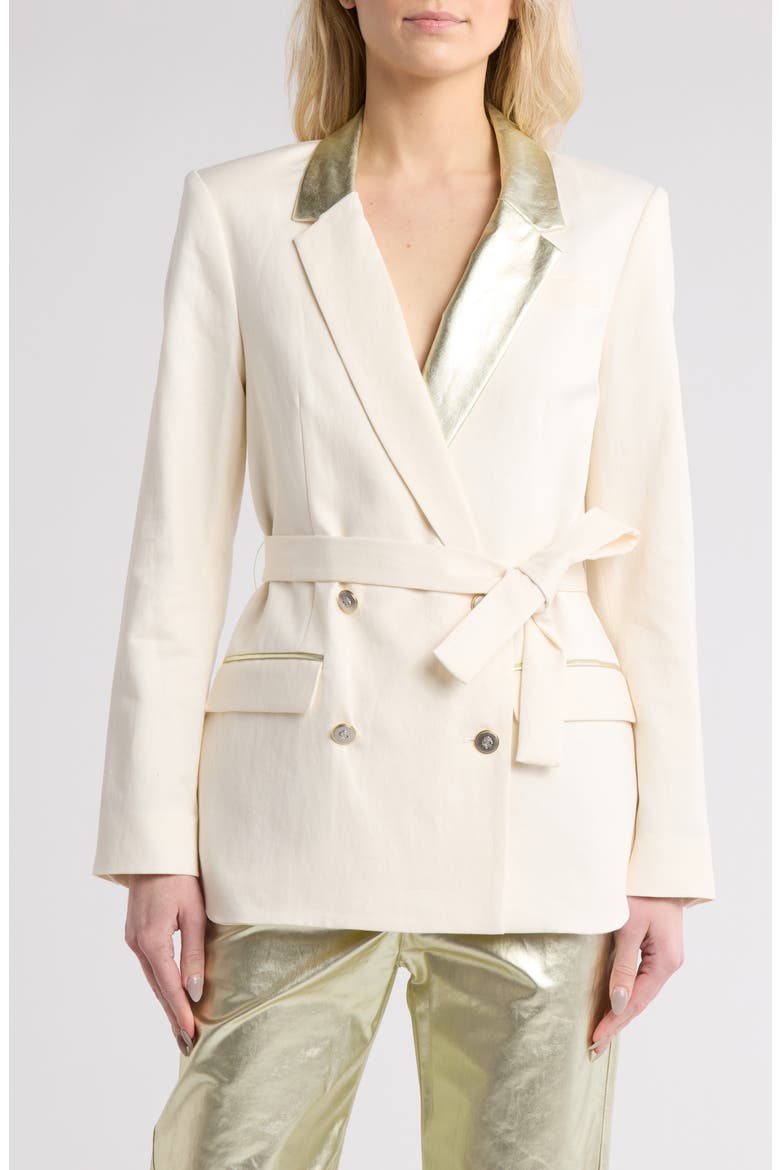 Smoking Tuxedo Jacket, Main, color, BONE/LIGHT GOLD